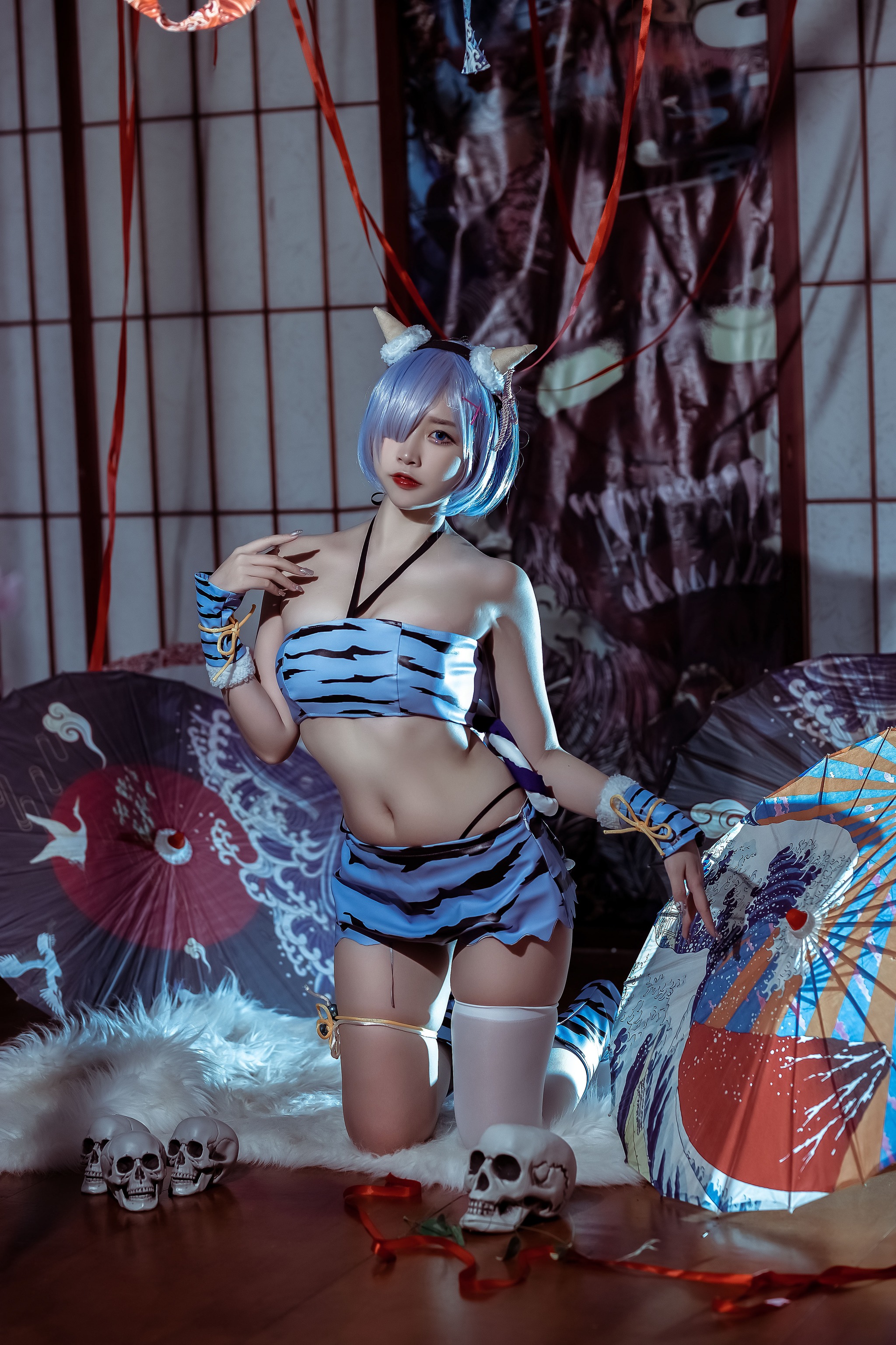 图片[1]-二佐Nisa – NO.114 二佐 蕾姆夏日鬼衣 [12P]-XikXak